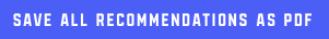 Blue button labeled 'SAVE ALL RECOMMENDATIONS AS PDF' for downloading the complete recommendations overview