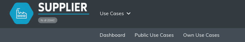 Supplier Platform navigation showing Use Cases dropdown and menu options